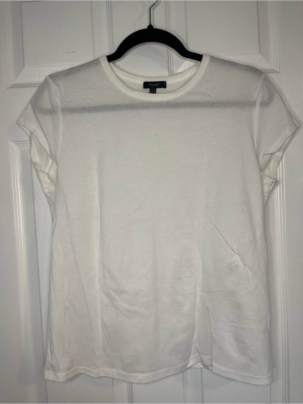 Massimo Dutti Classic White T-shirt 100% cotton